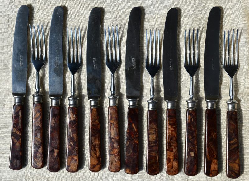 Solingen - vintage комплект ножове и вилици, jugendstil