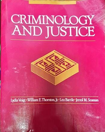 Criminology and Justice
