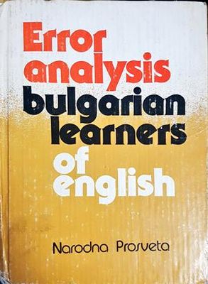 Error Analysis - Bulgarian Learners of English