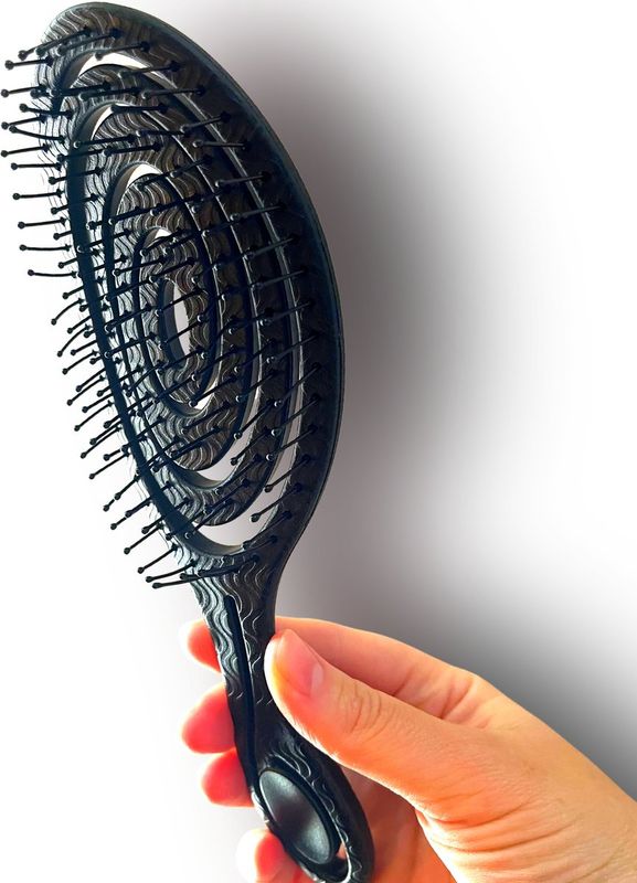 Fienosa Haarborstel Rond - Borstel - Extensions - Detangler Brush - Krullen Kam - Ronde Haarborstel - Zwart - Anti Klit Haarborstel Fienosa Haarborstel Rond - Borstel - Extensions - Detangler Brush - Krullen Kam - Ronde Haarborstel - Zwart - Anti Klit Haarborstel