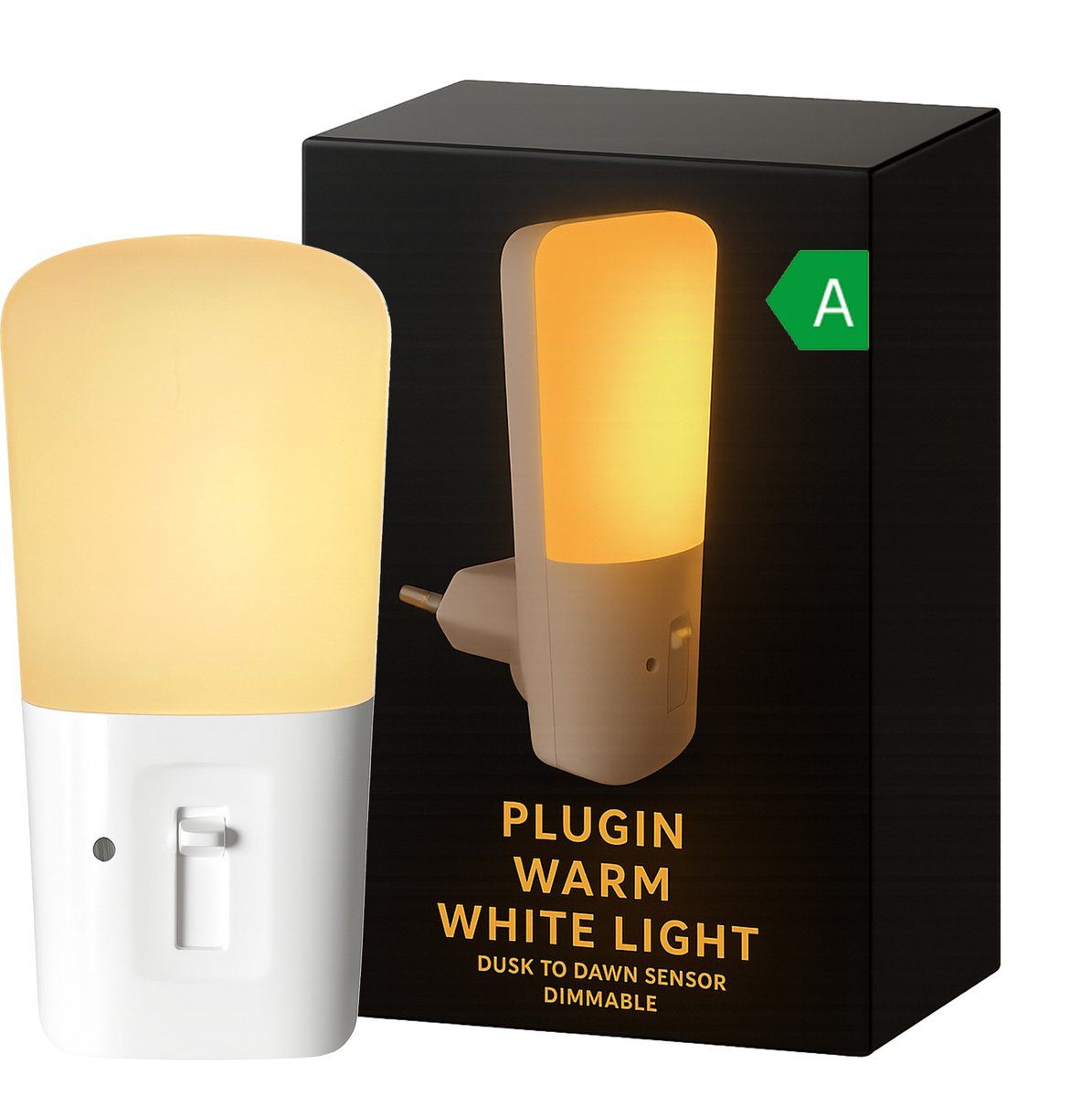fienosa glow nachtlampje stopcontact met sensor