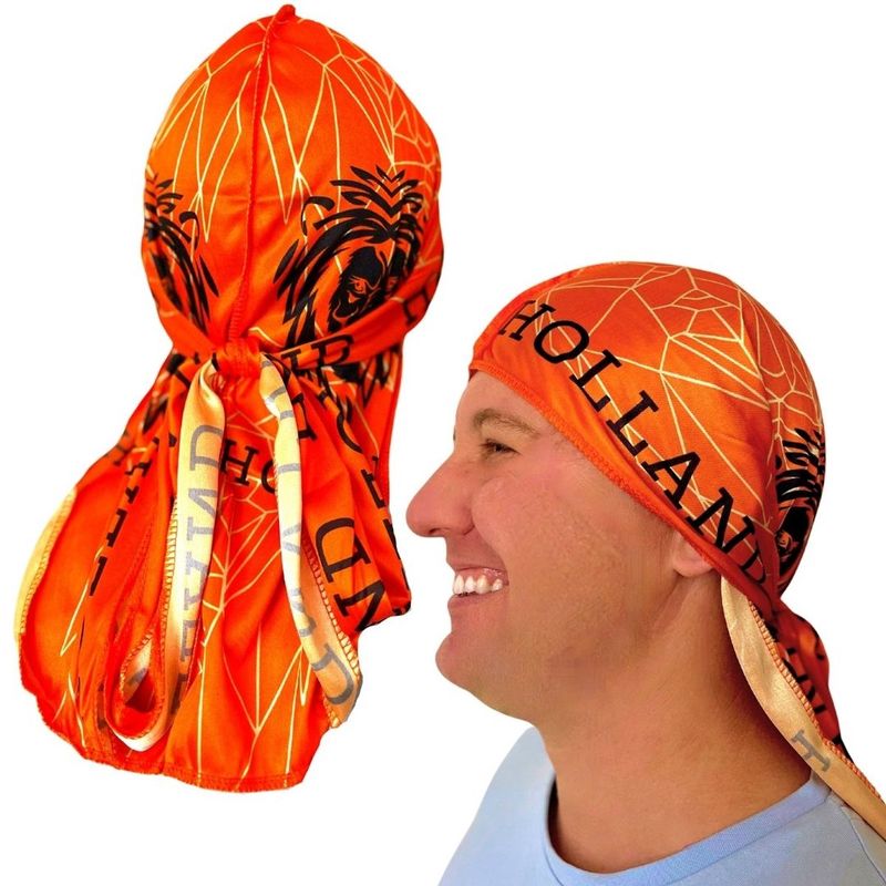 Oranje Bandana - Bandana carnaval Oranje - Bandana Oranje Leeuw - Oranje Pet - Oranje Shawl - Oranje Hoed - Koningsdag - Koningsdag Kleding - Oranje Feest Artikelen - Special Edition - Fienosa - EK