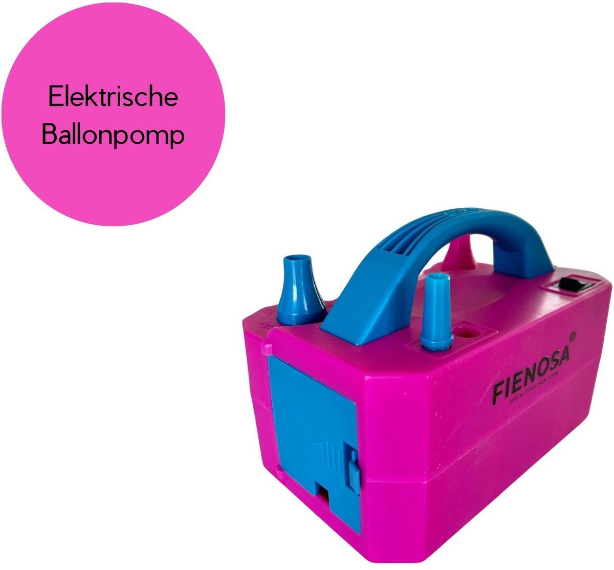 Fienosa Elektrische Ballonnen Opblaaspomp - Ballonnenpomp - Feestballonnen opblazen - Verjaardag versiering - Decoratie - Pomp - Ballonnen - Opblazen.