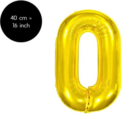 Fienosa Letter Ballonnen - Letter O - Goud - Kleur Goud - 40 cm - Helium Ballon - Verjaardag Ballon - Verjaardag versiering