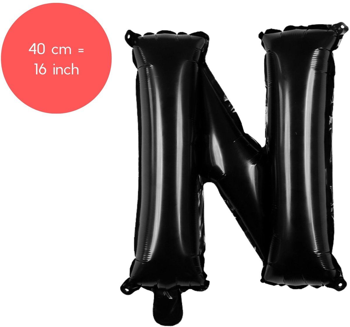 Fienosa Letter Ballonnen - Letter N - Zwart - Kleur Zwart - 40 cm - Helium Ballon - Verjaardag Ballon - Verjaardag versiering Fienosa Letter Ballonnen - Letter N - Zwart - Kleur Zwart - 40 cm - Helium Ballon - Verjaardag Ballon - Verjaardag versiering