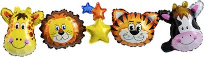 Jungle Dieren Ballon Slinger - Jungle Decoratie - Verjaardag versiering- Ballonnen - Jungle Ballon Slinger - Jungle Versiering - Dieren Ballonnen -Fienosa