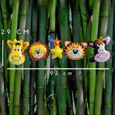 Jungle Dieren Ballon Slinger - Jungle Decoratie - Verjaardag versiering- Ballonnen - Jungle Ballon Slinger - Jungle Versiering - Dieren Ballonnen -Fienosa