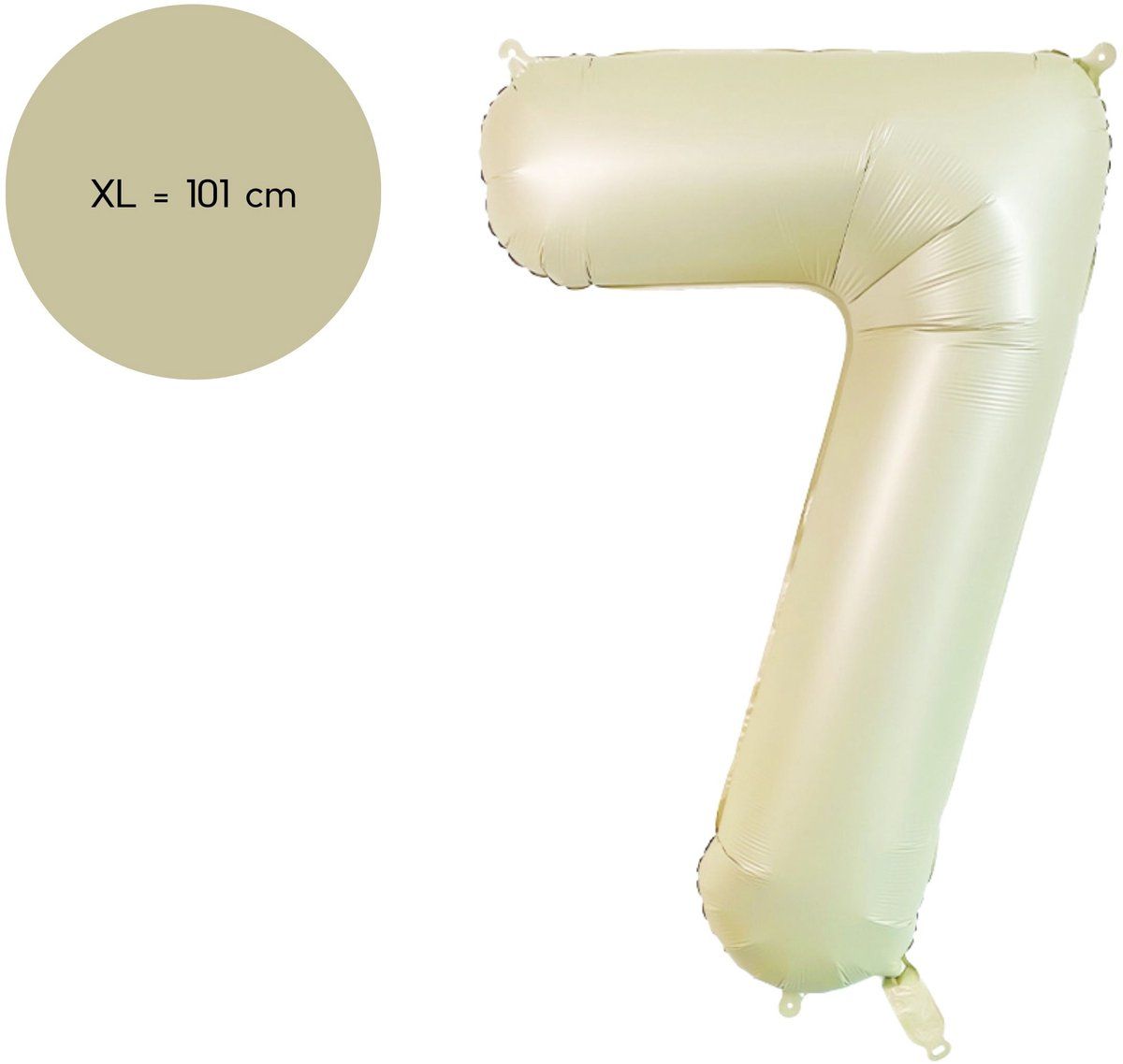 Fienosa Cijfer Ballonnen - Nummer 7 Beige Ivory Kleur - 101 cm - XL Groot - Helium Ballon - Verjaardag Ballon - Verjaardag versiering - Leeftijd verjaardag - Verjaardagsballon - Verjaardag Fienosa Cijfer Ballonnen - Nummer 7 Beige Ivory Kleur - 101 cm - XL Groot - Helium Ballon - Verjaardag Ballon - Verjaardag versiering - Leeftijd verjaardag - Verjaardagsballon - Verjaardag