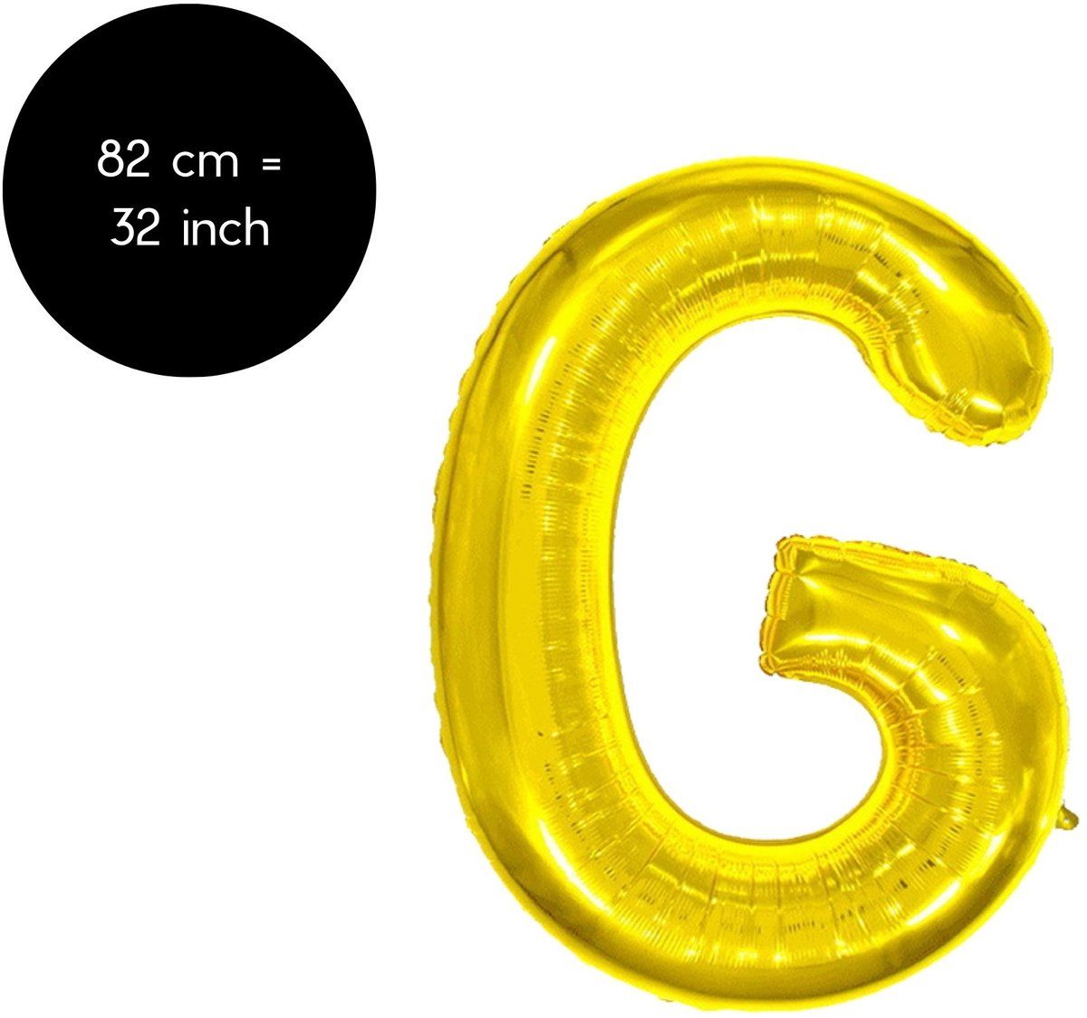 Fienosa Letter Ballonnen - Letter G - Goud - Kleur Goud - 82 cm - Helium Ballon - Verjaardag Ballon - Verjaardag versiering