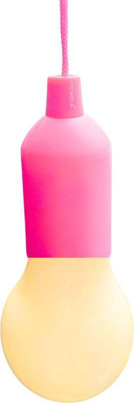 Fienosa LED Treklamp Roze – Campinglamp met Trekkoord – Tentlamp op Batterijen – Hanglamp – Nachtlampje Kinderen – Warm Wit Licht Fienosa LED Treklamp Roze – Campinglamp met Trekkoord – Tentlamp op Batterijen – Hanglamp – Nachtlampje Kinderen – Warm Wit Licht