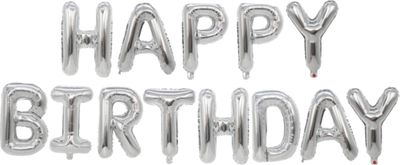 Fienosa Verjaardag Versiering - Happy Birthday - Zilver 37 cm letters - Happy Birthday Slinger - Happy Birthday versiering - Ballonnen Verjaardag - Verjaardag Decoratie Fienosa Verjaardag Versiering - Happy Birthday - Zilver 37 cm letters - Happy Birthday Slinger - Happy Birthday versiering - Ballonnen Verjaardag - Verjaardag Decoratie