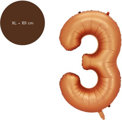 Fienosa Cijfer Ballonnen - Nummer 3 - Oranje - Kleur - 101 cm - XL Groot - Helium Ballon - Verjaardag Ballon - Verjaardag versiering - Leeftijd verjaardag - Verjaardagsballon - Verjaardag Fienosa Cijfer Ballonnen - Nummer 3 - Oranje - Kleur - 101 cm - XL Groot - Helium Ballon - Verjaardag Ballon - Verjaardag versiering - Leeftijd verjaardag - Verjaardagsballon - Verjaardag
