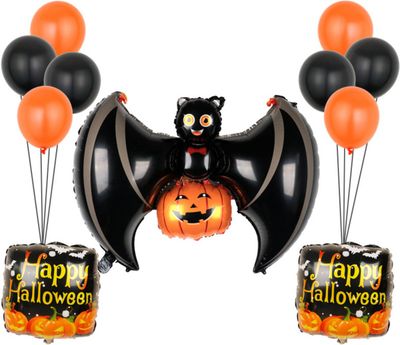 Halloween Ballon Set - 11 stuks - Halloween Decoratie - Feest Decoratie - Griezel Ballonnen - Vampier Ballon - spook Halloween Ballon Set - 11 stuks - Halloween Decoratie - Feest Decoratie - Griezel Ballonnen - Vampier Ballon - spook