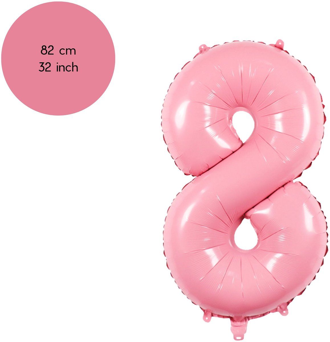 Cijfer Ballonnen - Nummer 8 - Roze - 82 cm - Helium Ballon - Fienosa- Leeftijd verjaardag - Verjaardagsballon - Verjaardag Cijfer Ballonnen - Nummer 8 - Roze - 82 cm - Helium Ballon - Fienosa- Leeftijd verjaardag - Verjaardagsballon - Verjaardag