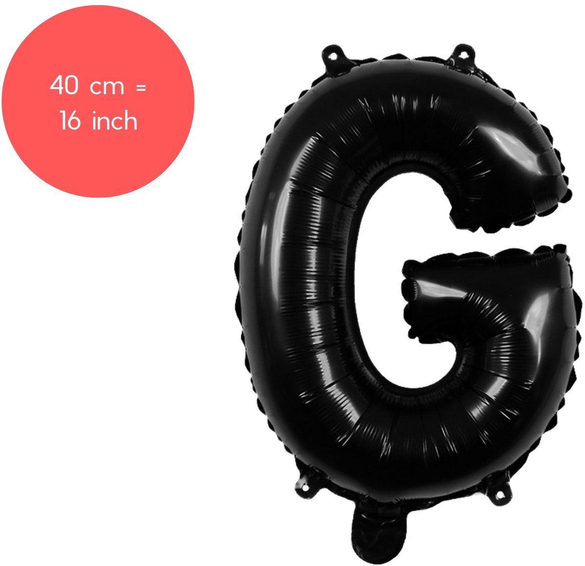 Fienosa Letter Ballonnen - Letter G - Zwart - Kleur Zwart - 40 cm - Helium Ballon - Verjaardag Ballon - Verjaardag versiering Fienosa Letter Ballonnen - Letter G - Zwart - Kleur Zwart - 40 cm - Helium Ballon - Verjaardag Ballon - Verjaardag versiering