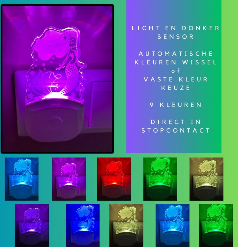 nachtlampje meisjeskamer zeemeermin