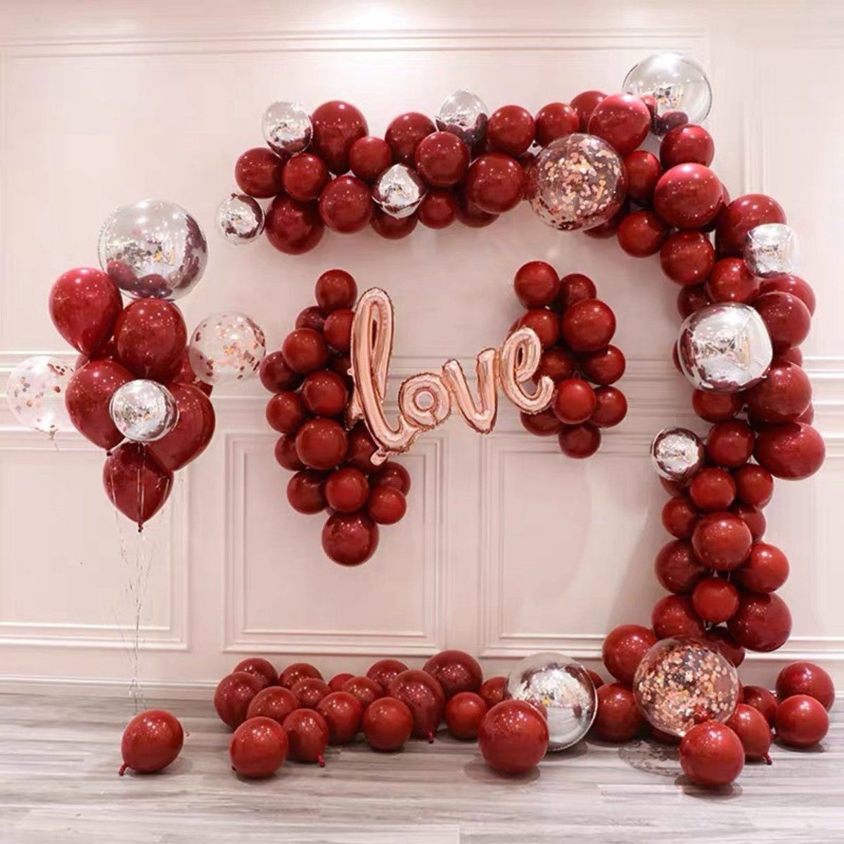 Fienosa Ballonnenboog Liefde - Valentijn - Ballon Rood - Luxe Verjaardag Ballonnen - Ballonnenboog - Verjaardag - Valentijn decoratie - Bruiloft Decoratie - 78 stuks - Helium Ballonnen - Ballonnen Fienosa Ballonnenboog Liefde - Valentijn - Ballon Rood - Luxe Verjaardag Ballonnen - Ballonnenboog - Verjaardag - Valentijn decoratie - Bruiloft Decoratie - 78 stuks - Helium Ballonnen - Ballonnen