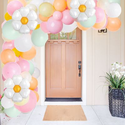 Fienosa Ballonnenboog Bloemen - Luxe Verjaardag Ballonnen - Ballonnenboog - Verjaardag - 111 stuks - Helium Ballonnen - Zomers - Kleurrijk