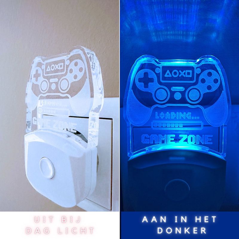 led gamer kamer nachtlampje kinderkamer