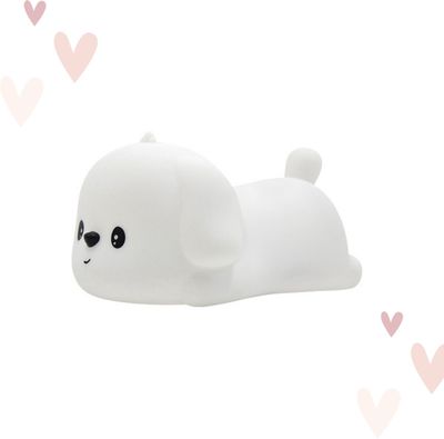 Fienosa Hond Nachtlampje – Siliconen LED Kinderlamp – USB Oplaadbaar