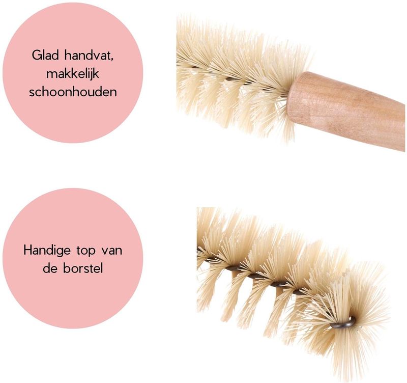 flessenborstel schoonmaken fles binnenkant