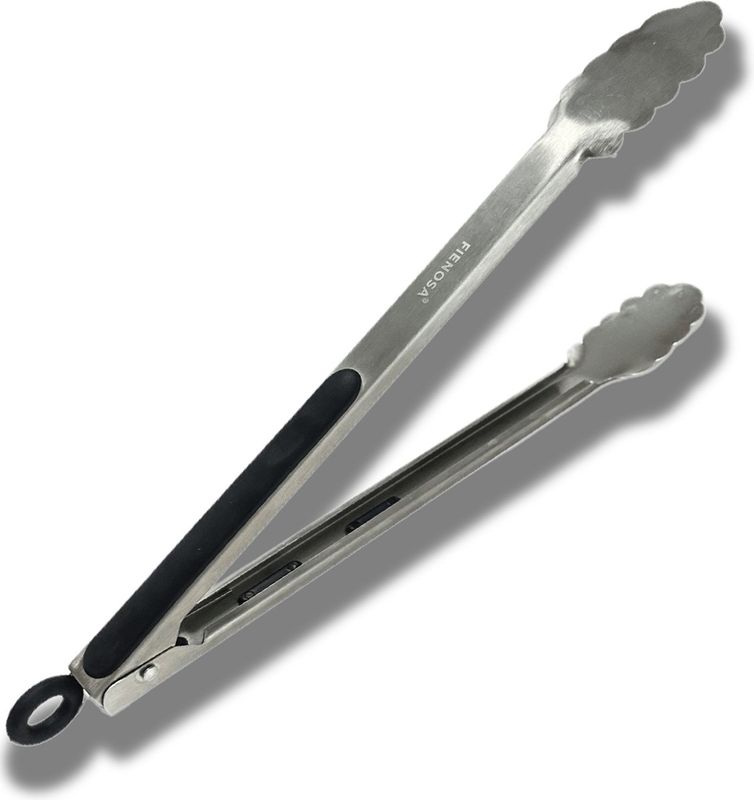 BBQ tang van RVS met siliconen grip voor barbecue