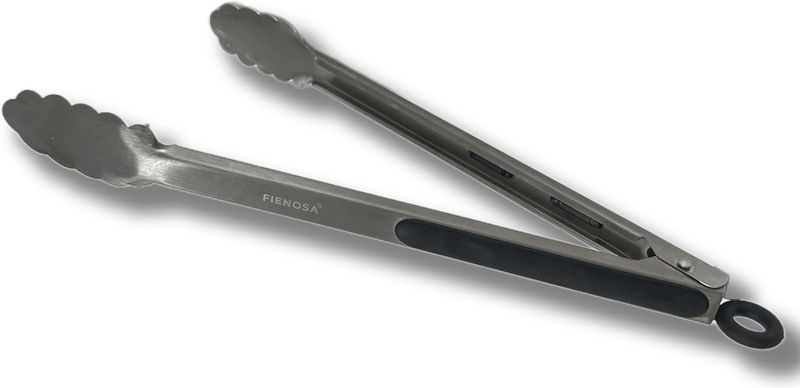 Barbecue tang 33 cm voor grillen van vlees en groenten