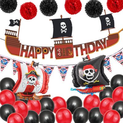 Piraten Ballonnen - Piraten ballonnen set - Happy Birthday Slinger - Piraten Versiering - XXL Piraten Ballon Set Groot- Piraten Decoratie - 32 items - Verjaardag Versiering - Ballonnen - Fienosa- Piraten Ballonnen - Piraten ballonnen set - Happy Birthday Slinger - Piraten Versiering - XXL Piraten Ballon Set Groot- Piraten Decoratie - 32 items - Verjaardag Versiering - Ballonnen - Fienosa-