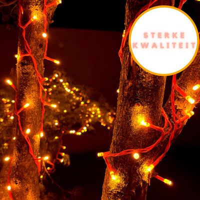 led lichtsnoer oranje 200 lampjes