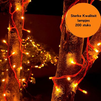 oranje feest verlichting slinger