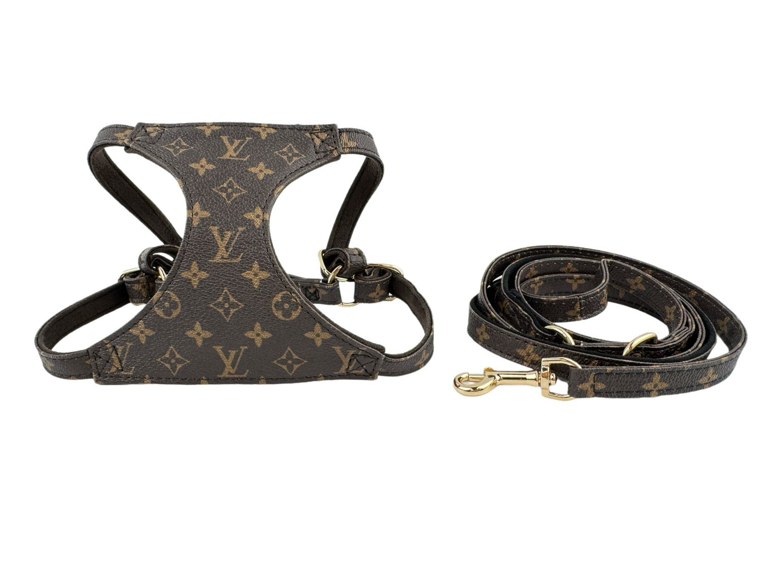 Dog Harness With Matching Leash LV🐕✨