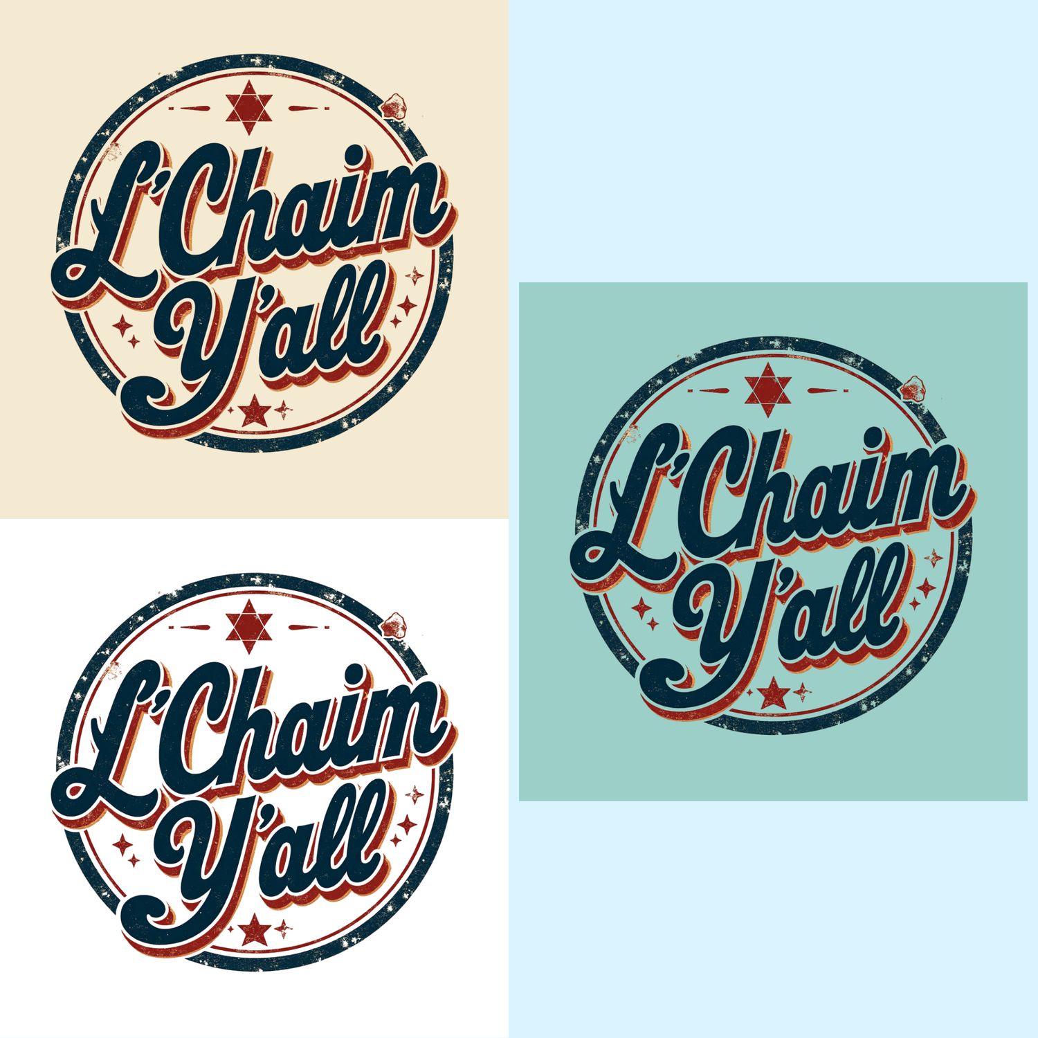 L’Chaim Y’all – Retro Circle