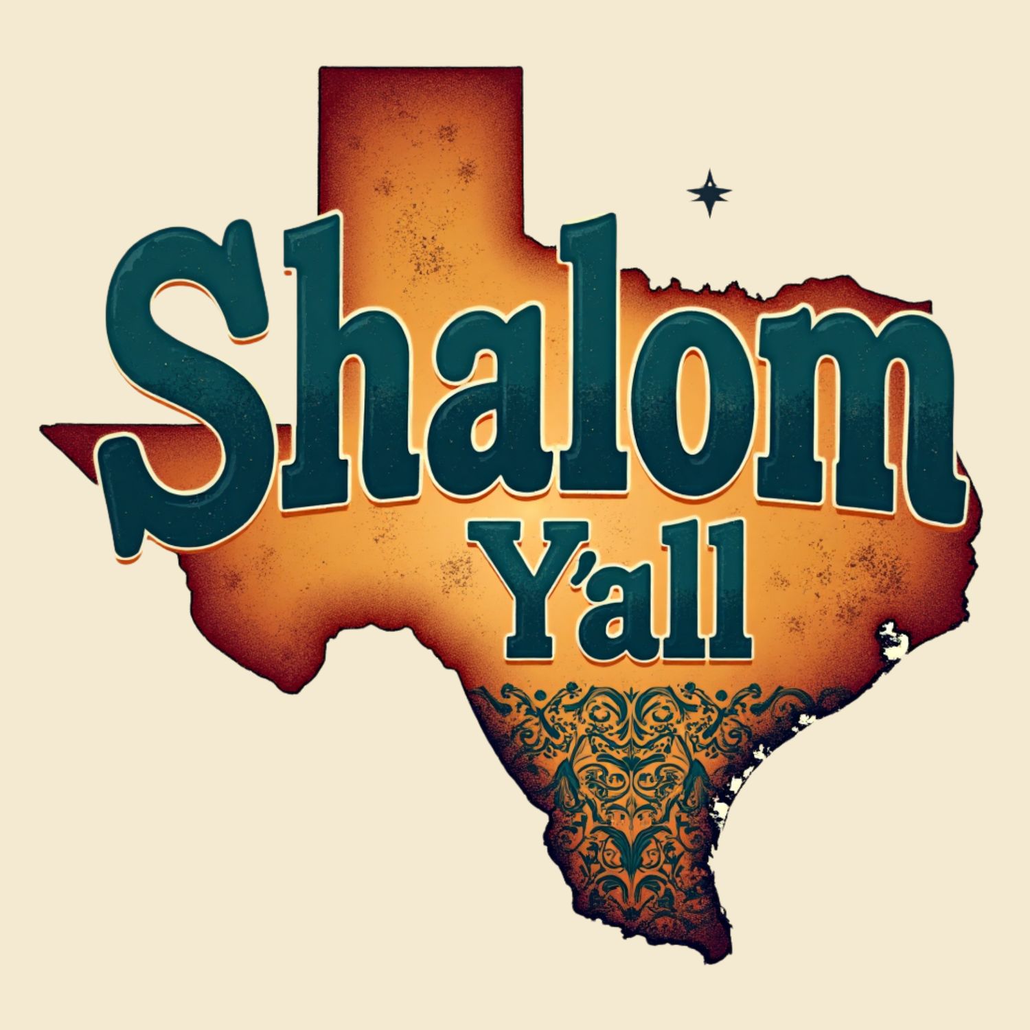 Shalom Y'all - Texas Map