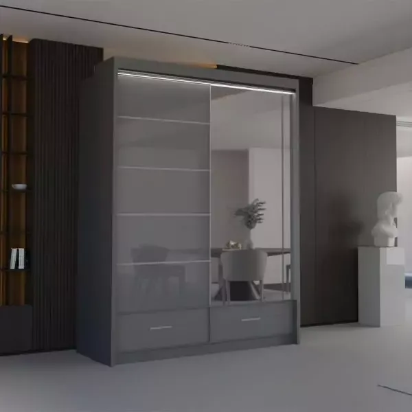 High Gloss Sycylia Wardrobe