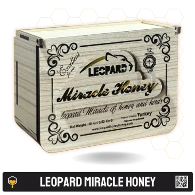 Leopard Miracle Honey 12 sachets – Fast-acting male enhancement honey for energy and sexual perform…