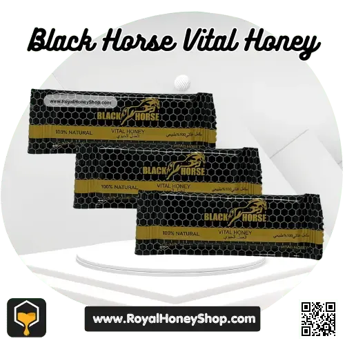 Black Horse Vital Honey 3 sachets – Trial size male enhancement honey for strength and stamina