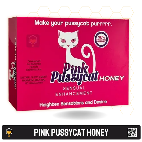 Pink Cat Honey 12 sachets – Female aphrodisiac honey to increase pleasure, sensitivity, and mood