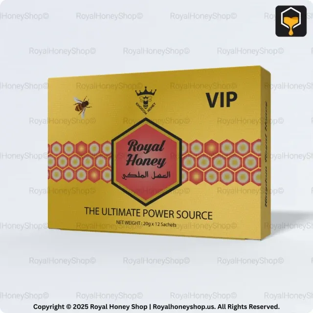 Royal Honey VIP Strength &amp; Stamina Honey – 12 Sachets