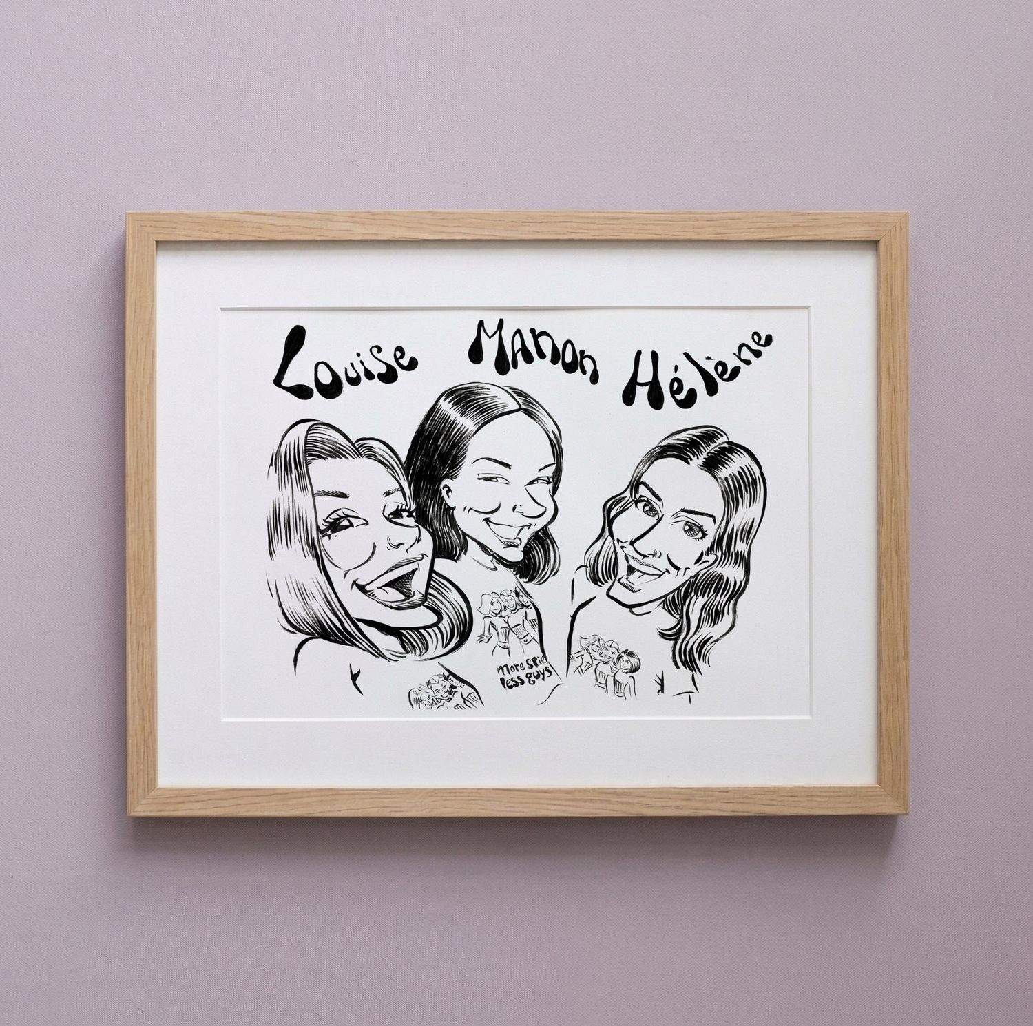 Caricature Noir et Blanc - 16€