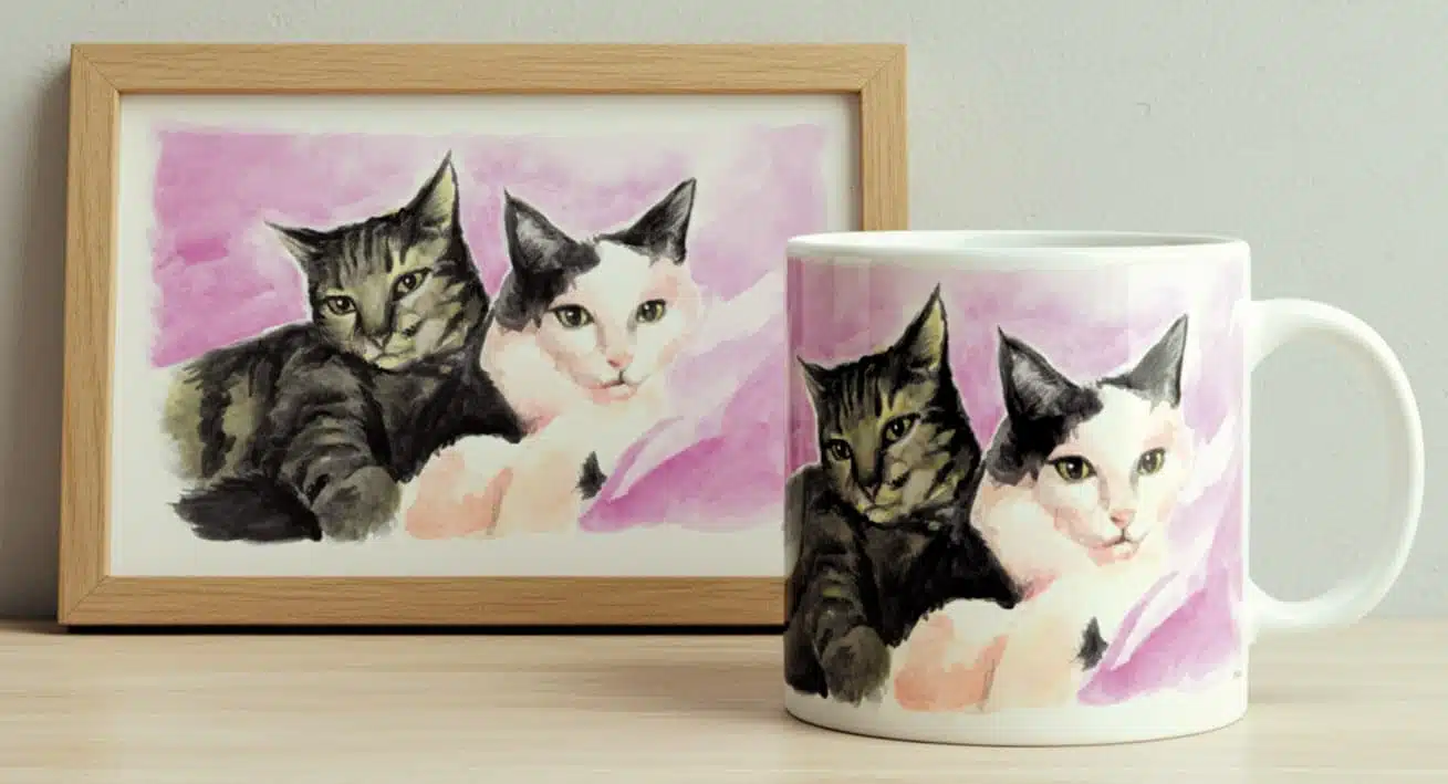 Mug Personnalisé Caricature Dessinée à la Main | 36 € 8 Mug Personnalisé avec Caricature d'après Photo - couleurs — visuel 8