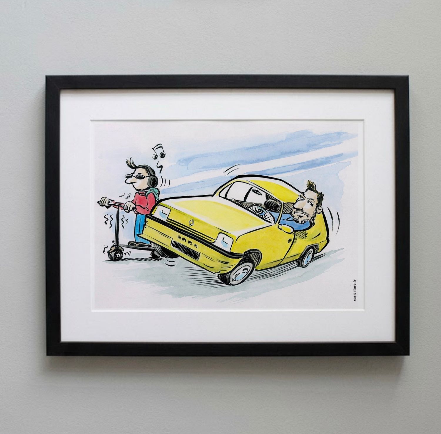Caricature de voiture - 30€