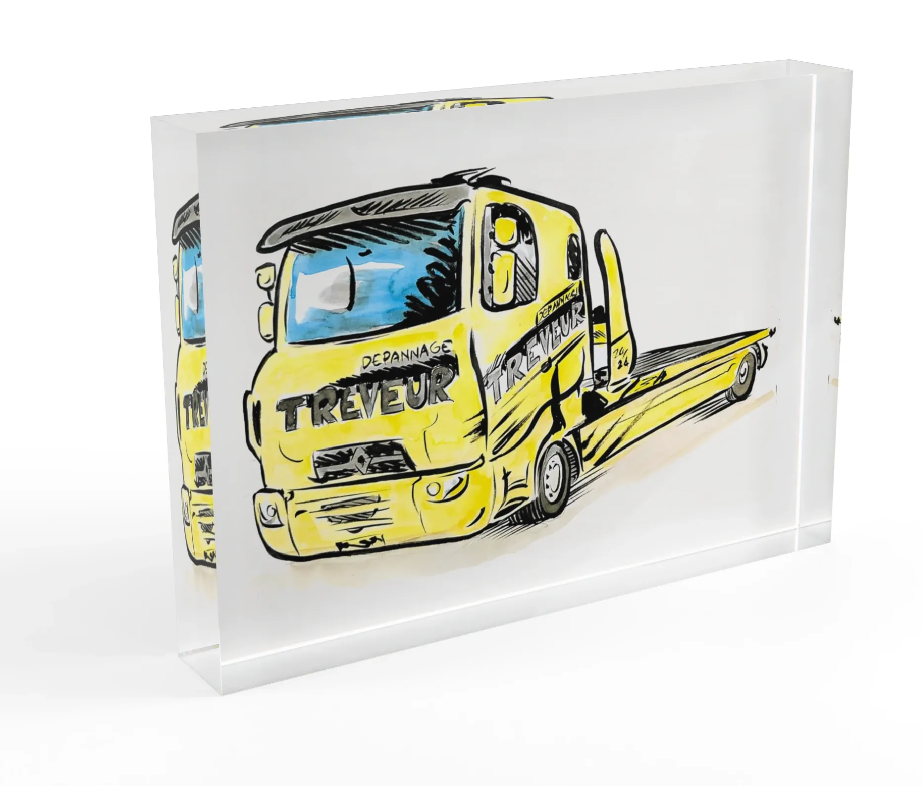 Bloc acrylique face