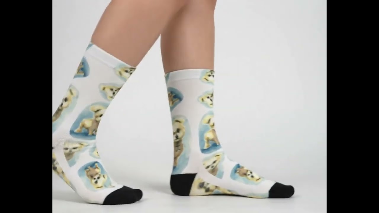 Chaussettes caricature détail
