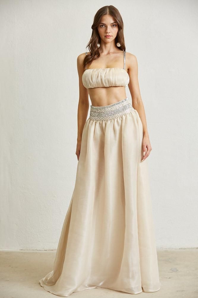 Aceline - Top and Skirt Set, Size: Small