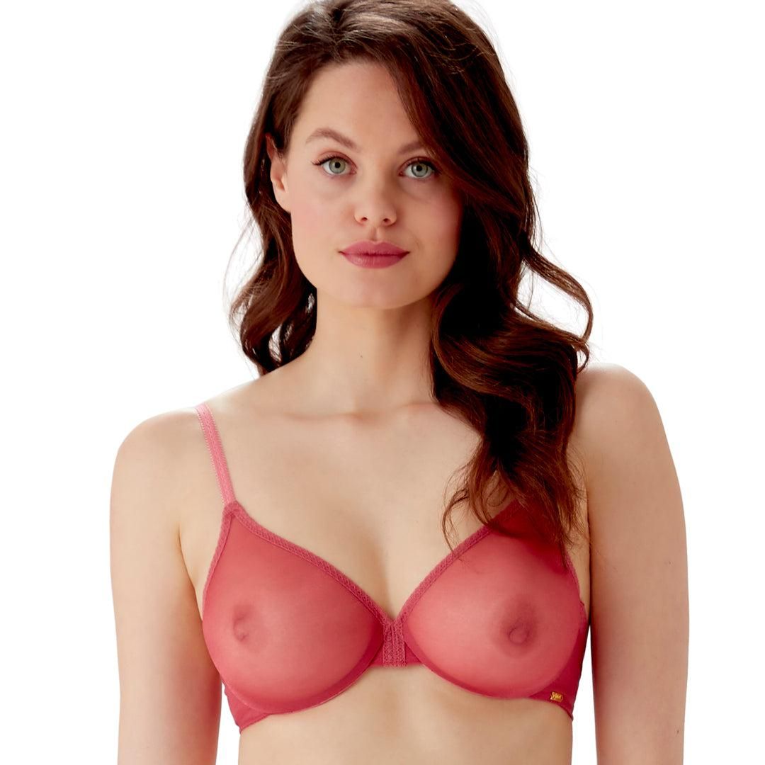 Gossard Glossies Raspberry Sorbet Sheer Molded Bra