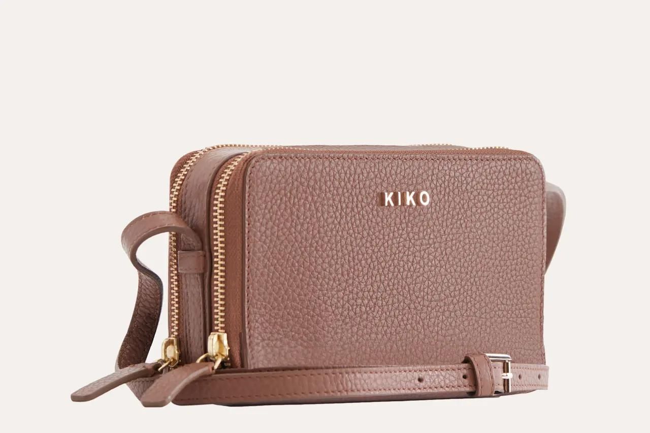 Zip Around Crossbody Pebble, Color: Brown