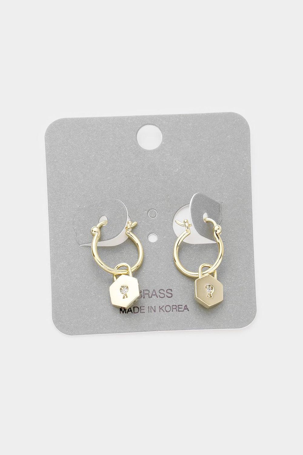 Lock Hoop Earrings