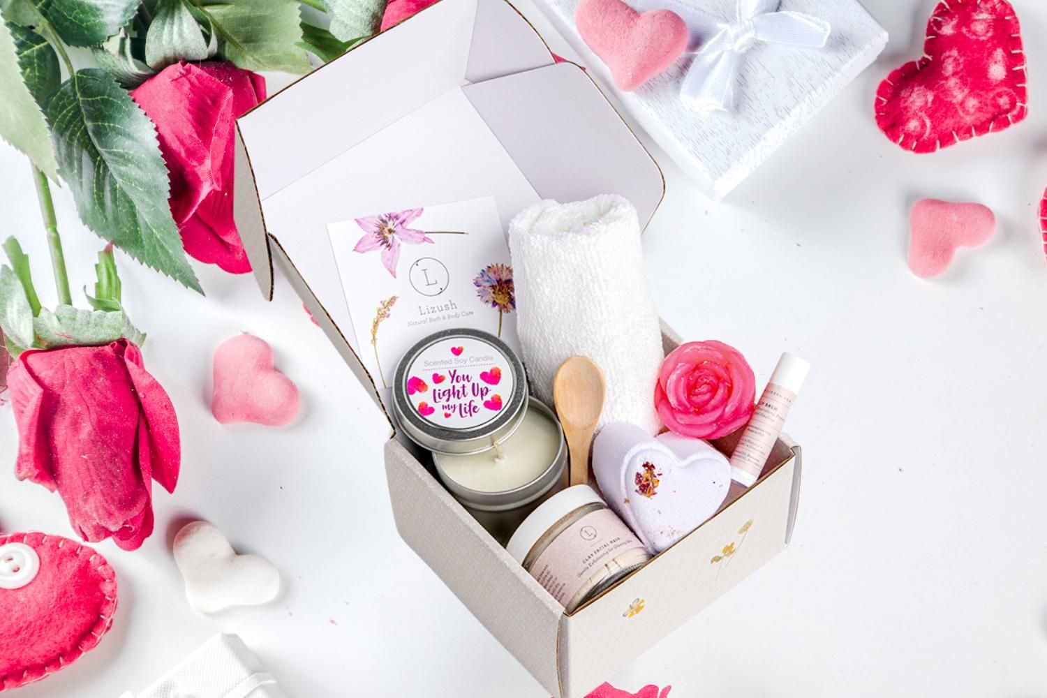 Cute LOVE Special Gift Box, Natural Skincare Gift Box, Mother&#39;s Day Gift, BFF