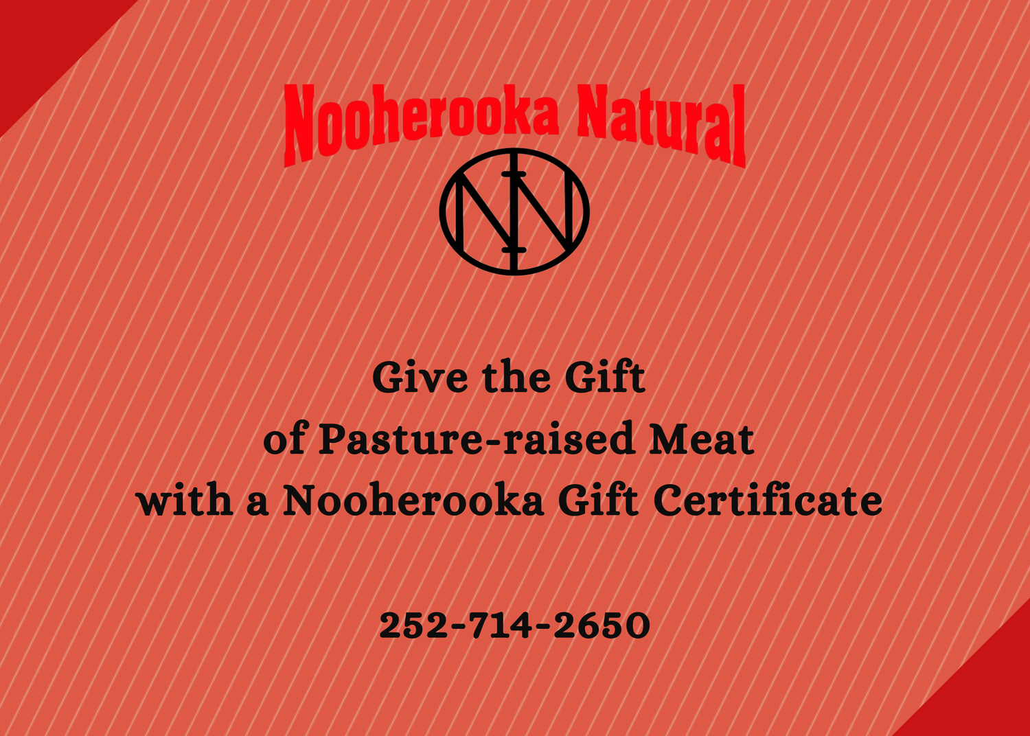 $50 Nooherooka Gift Certificate