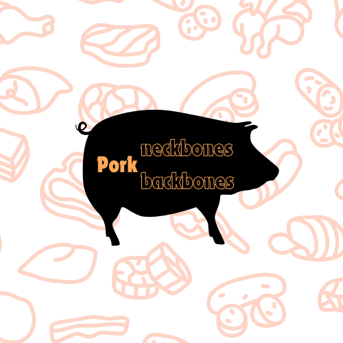 Neckbones &amp; Backbones - Pork (3 lb average bag)